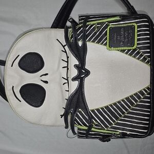 Loungefly Nightmare Before Christmas Jack Skellington Striped Mini Backpack